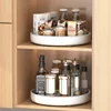 360 ° Rotating Spice Rack Seasoning Kitchen Storage Tray Anti-skid Foot Racket Placement Storage Tray 6