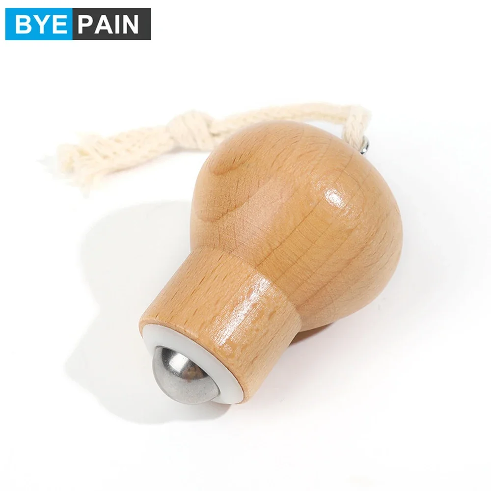 Portable Wooden Rollers Massagers, 360 Rotating Globes for Face Hand Leg Head Neck Back Waist Massage Wheel Sticks for Men Women