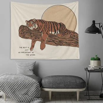 Tapisserie murale humaine abstraite pour chambre à coucher, écrans décoratifs bomisiens, décoration de grill 1