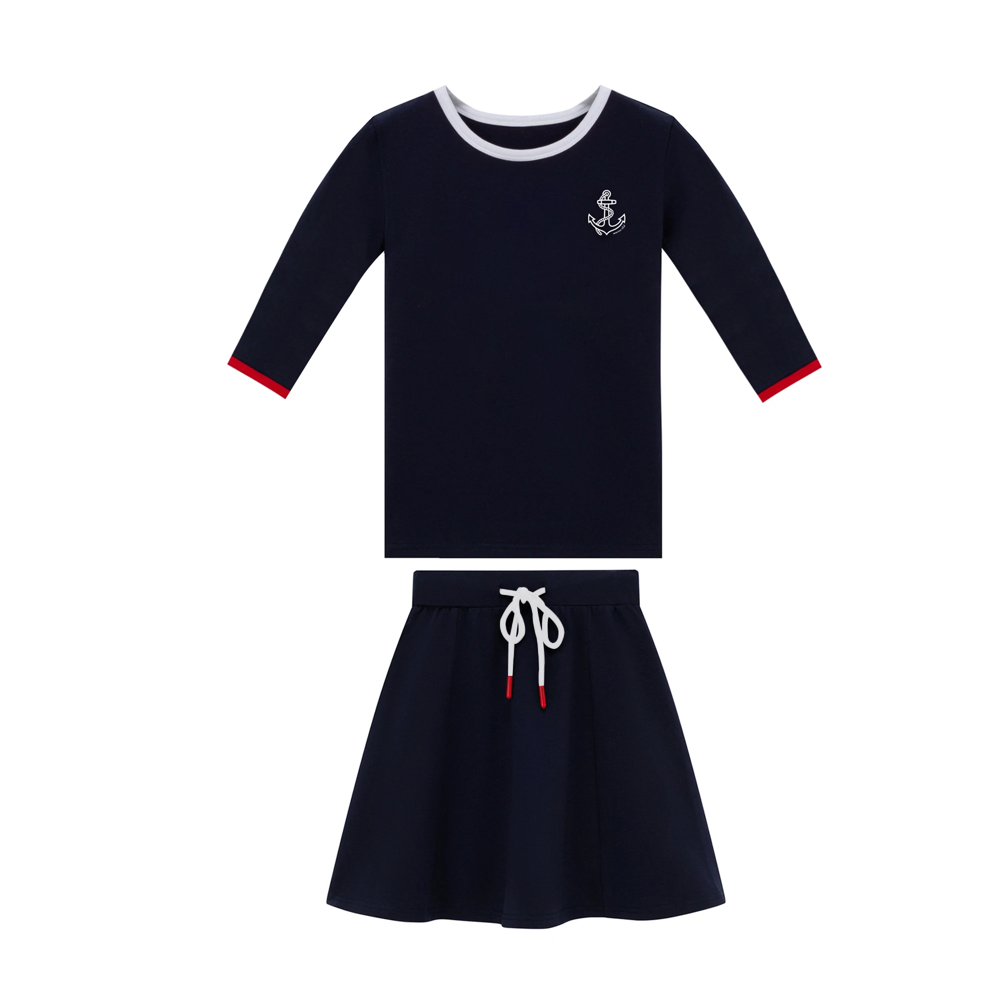 Navy Skirt Sets-3qtr
