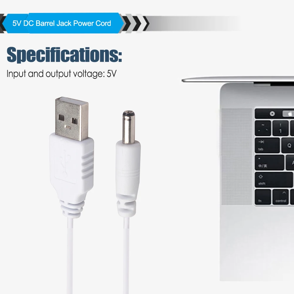 Charging Cable USB Charging Cable USB DC Converter USB to DC 3.5mm Power Cable for Speaker 3.5x1.35mm 5V DC Barrel Jack Connector Power Converter Charging Cable