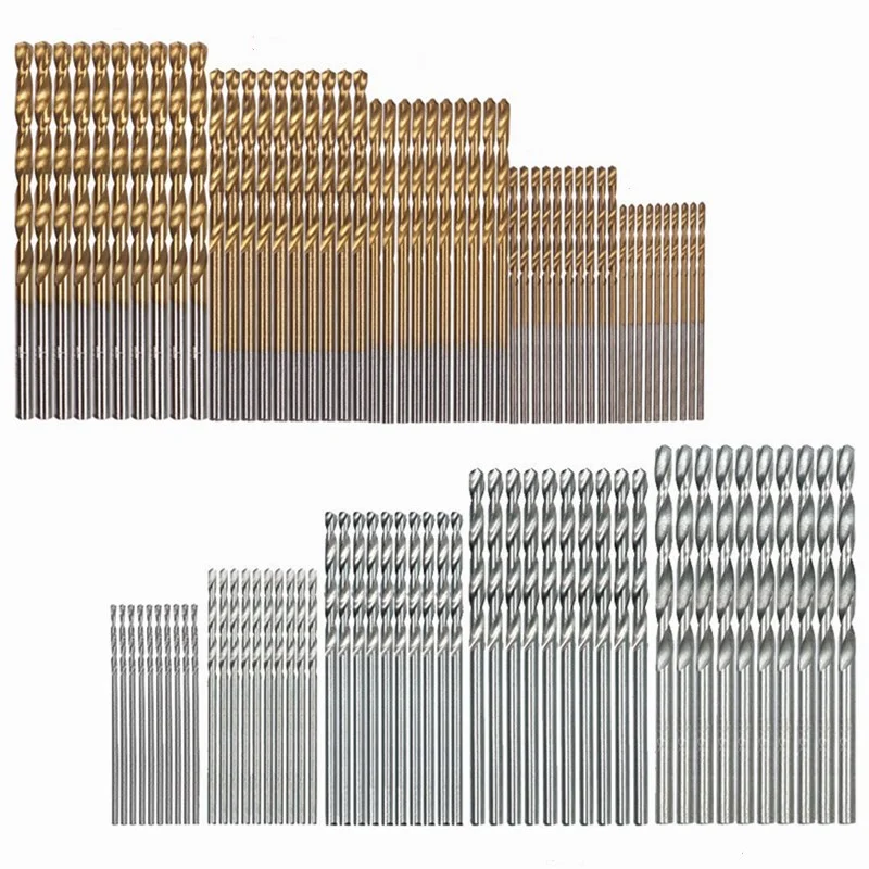 Gold-Splitter-50-PCS-Titan-Beschichtet-HSS-Mode-Stahl-Bohrer-Bit-Set ...
