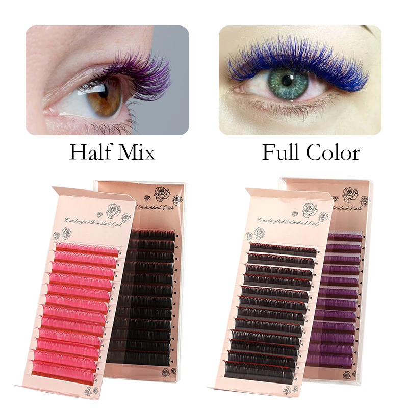 Faux Mink Individual Lashes C Curl Eyelash Extensions