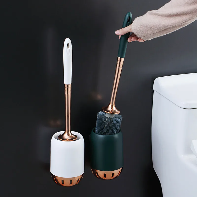 European Style Toilet Brush Light Luxury Soft Wool Toilet Brush Set