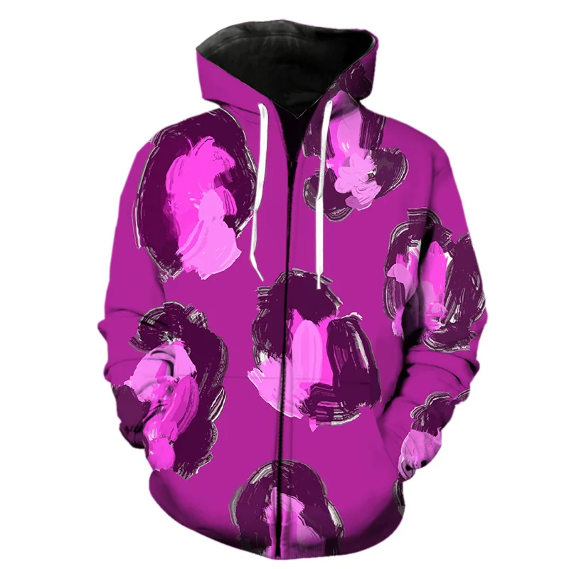 thumbnail image 1 of Sudadera con capucha y cremallera con estampado 3D de leopardo para hombre, estilo Harajuku, con textura de piel de animal, de manga larga, estilo hip hop, 1 of 5