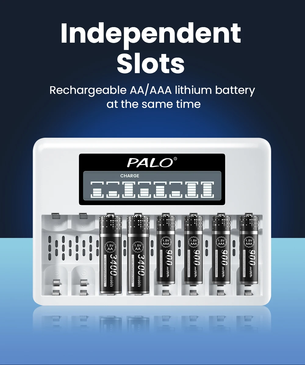 recarregável 1.5v aa aaa li-ion carregador de
