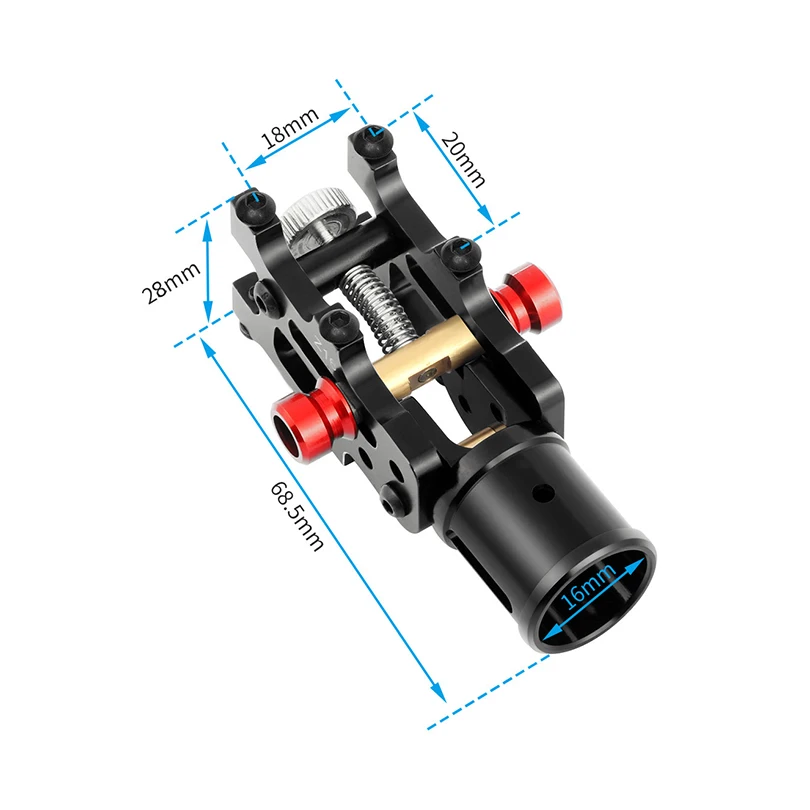 Z16 CNC Aluminium Folding Arm Rohr Joint DIY für Dia 16mm Automatische Auto RC Quadcopter Hexacopter Multirotor – Detail 3