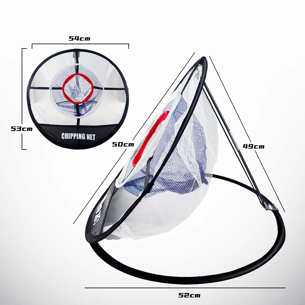 Golf Swing Trainer Golf Training Chipping Net Indoor Outdoor Foldable Swing Net Pitching Cages Hitting Mat Golf Accessories