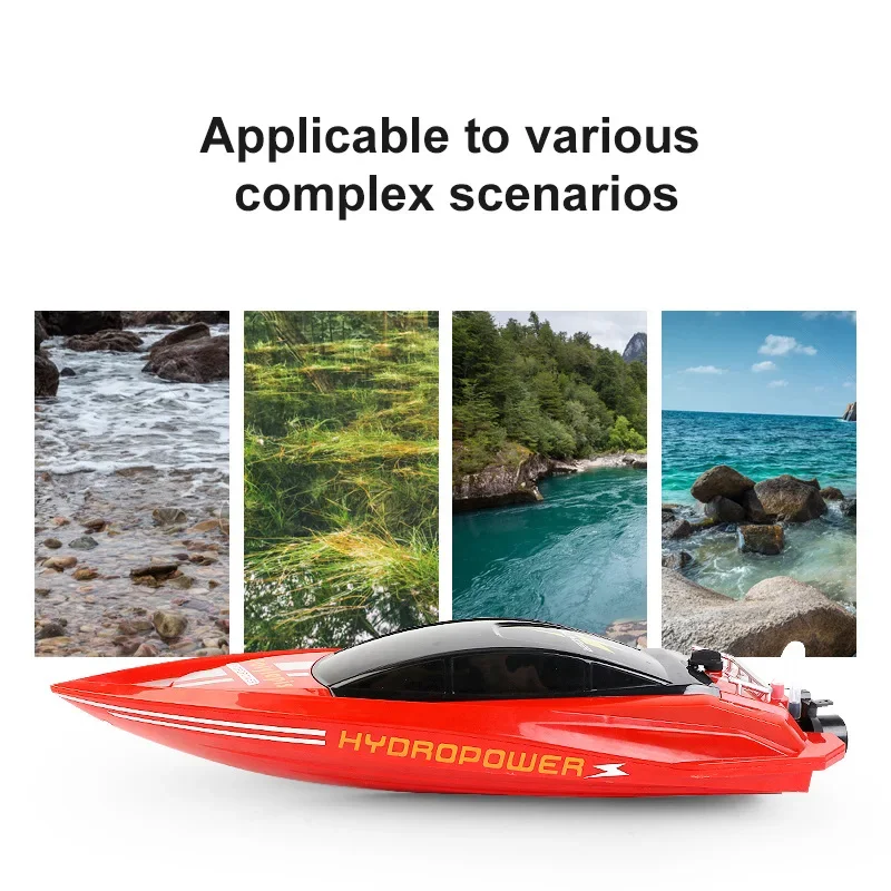 809 RC Speedboat 25KM/H Waterproof 2.4G High Speed Racing Boat Model Electric Radio Control Outdoor Boat Girl boy Gifts Toys 3