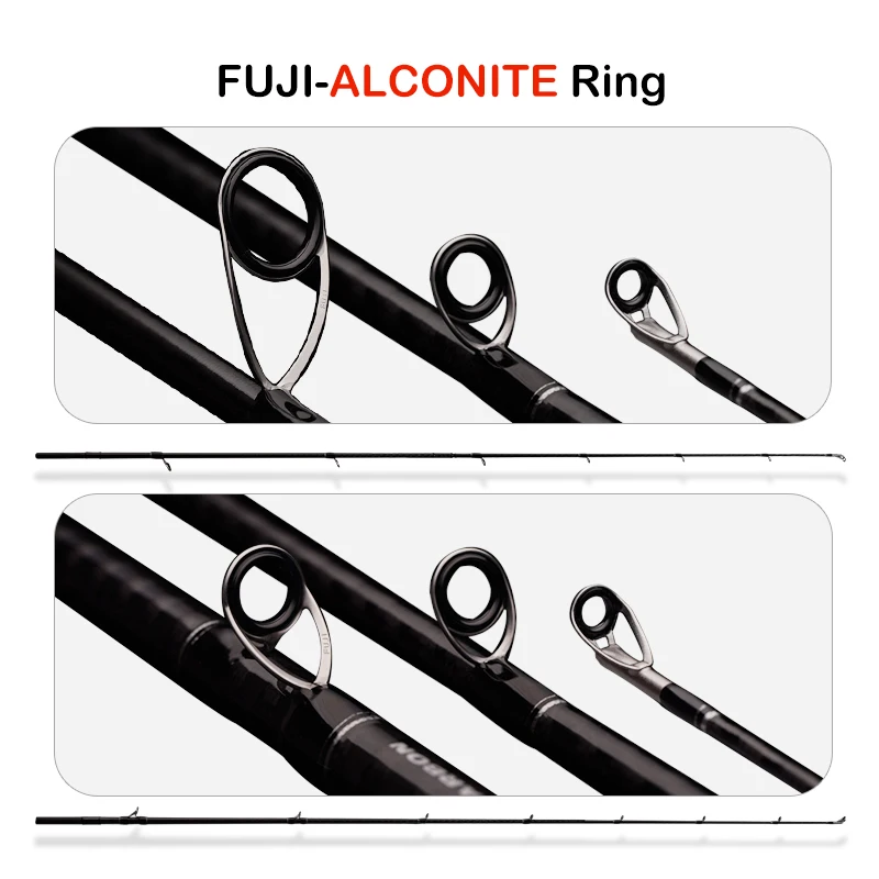 PURELURE Amaro Pro Spinning Rod For Bass High Carbon Long Throwing Fishing Rod In FUJI Accessories Travel Casting fishing rod