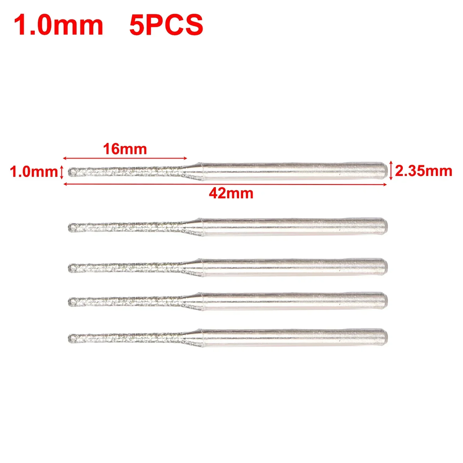 Lot De 10 Forets Pour Verre Et Carrelage - Diamètres De 0,8 à 2,5 Mm - Parfait Pour Bijoux Et Bricolage