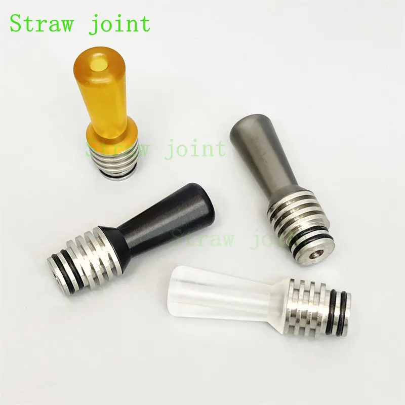 Authentic MTL 510 Stainless Steel + PEI PC POM Long Snout Straw Joint 3mm Small Diameter 1PC straw adapter