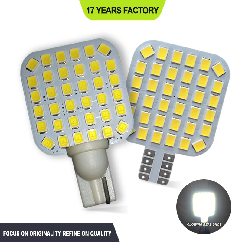 

Jiachi 2pcs T10 921 912 194 RV Interior LED Bulb 36 LED SMD2835 Super Bright Reading Dome Panel Signal Lamp for Camper Motorhome