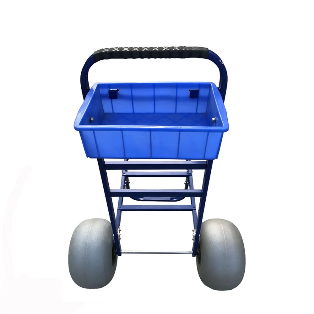 Folding collapsible wagon trolley portable aluminum surfboard fishing beach rod