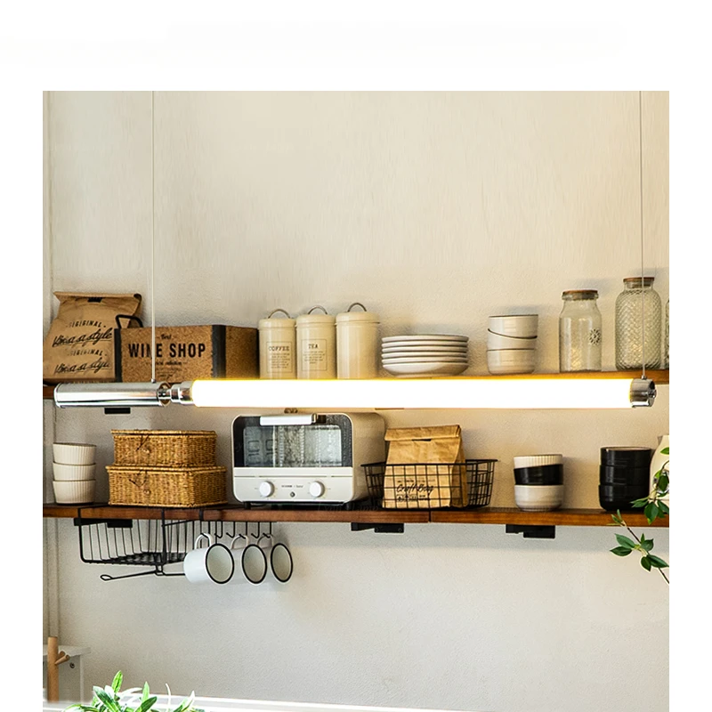 

Nordic minimalist LED restaurant pendant light, industrial style bar, water bar, office strip dimming light