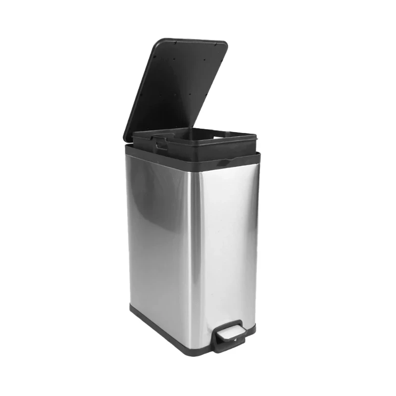 

gal / 15 L Stainless Steel Kitchen Garbage Can with Lid Mini cubo basura мусорное ведро gallon trash can Home Outd