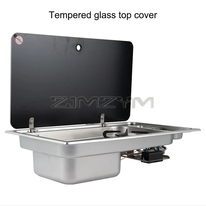 RV Gas Stove Multifunctional Folding With Sink Kitchen Gas Stove Sink Two in One Caravan Hidden Single-Head Stove For Outdoors