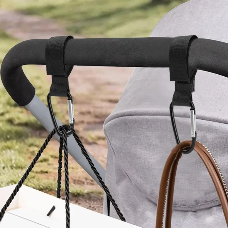 Baby Stroller Accessories Shopping Cart Hooks Multifunctional Baby Stroller Hook Outdoor Clothes Rack Metal Convenient Hook - 2