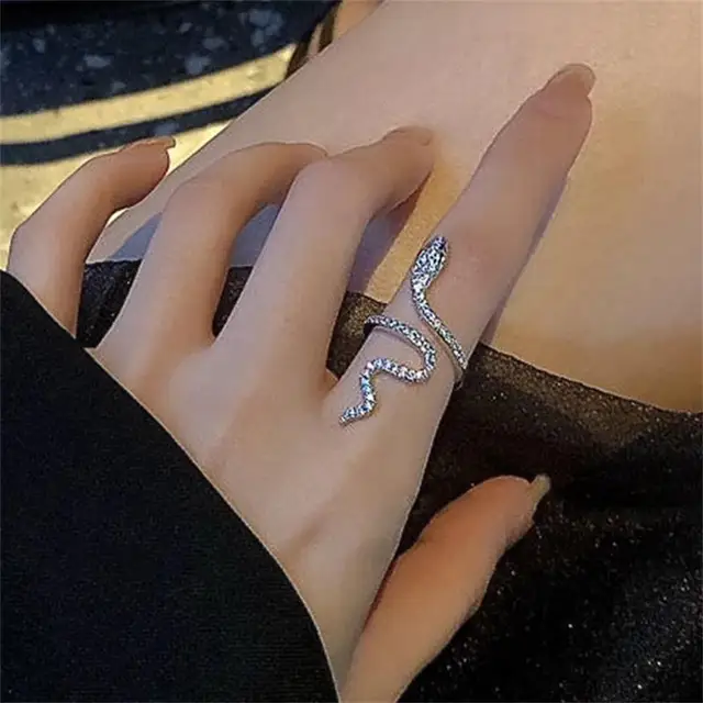 ⁦الأفعى الدائري مايكرو مطعمة الزركون الجرح الصغيرة⁩ - الصورة ⁦4⁩
