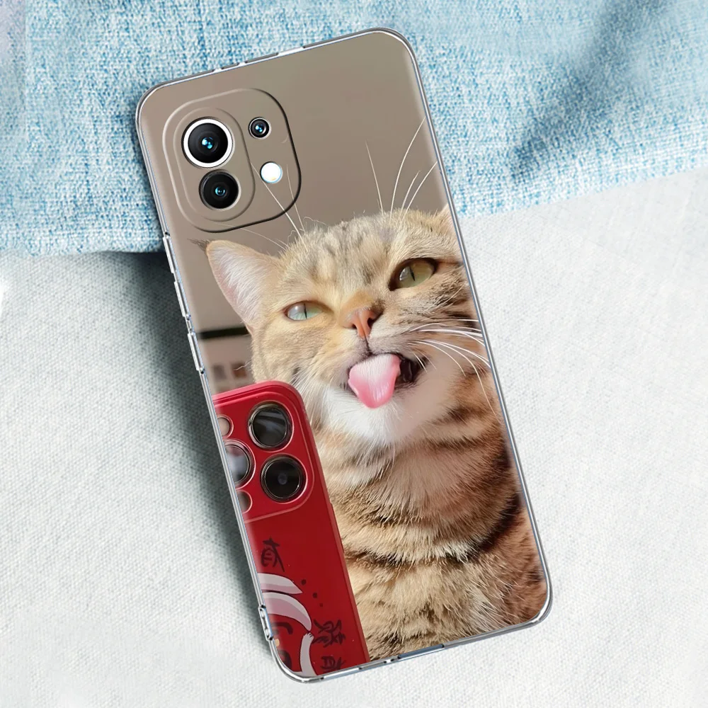 Cartoon Cat-Themed Phone Case with Korean Design - Cute and Fun Protective Cover