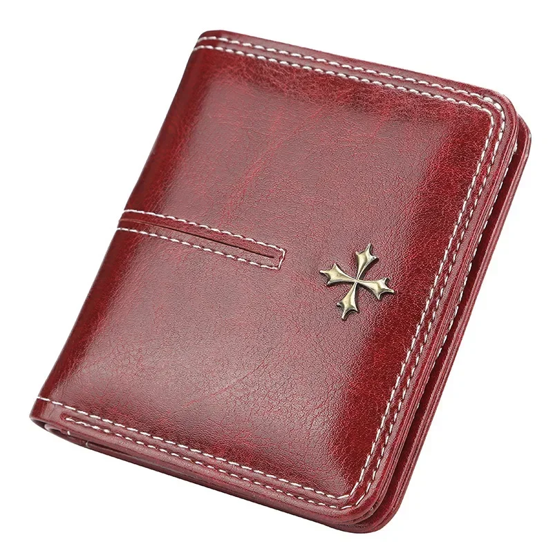 2024 Fashion Slim Women Wallets Mini Card Holder PU Leather Short Desigh High Quality Female Purse Coin Holder Women Wallets 3
