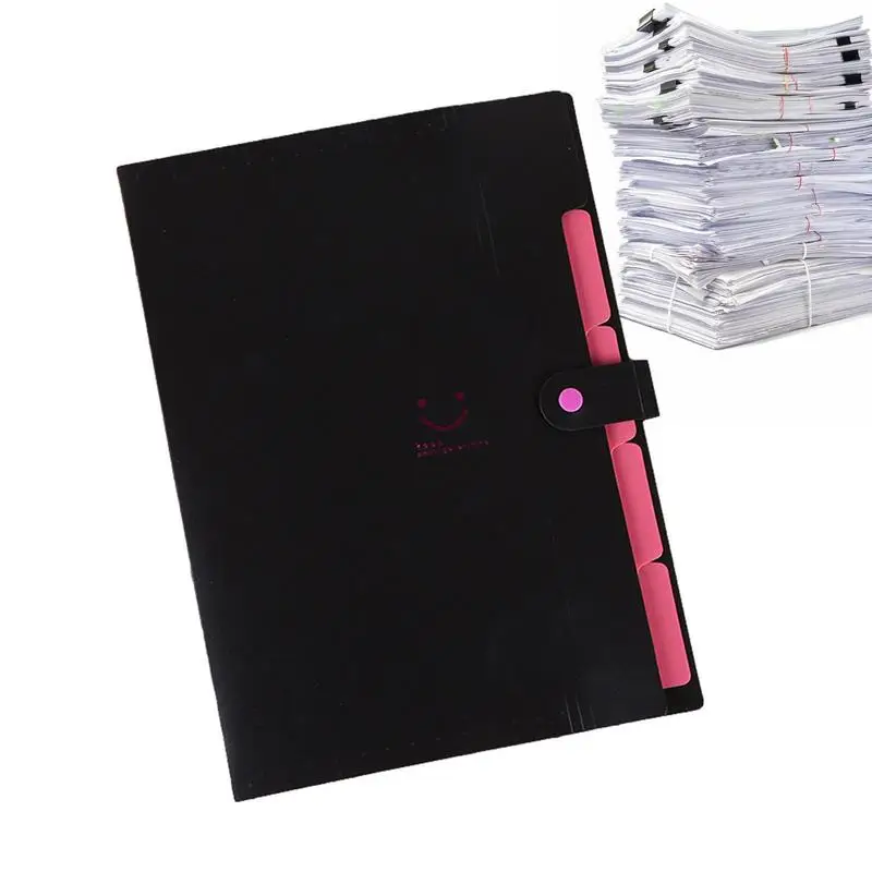

File Folders A4 Divided A4 Expandable Waterproof Document Holder Space-Saving File Organiser With Large Capacity Dustproof