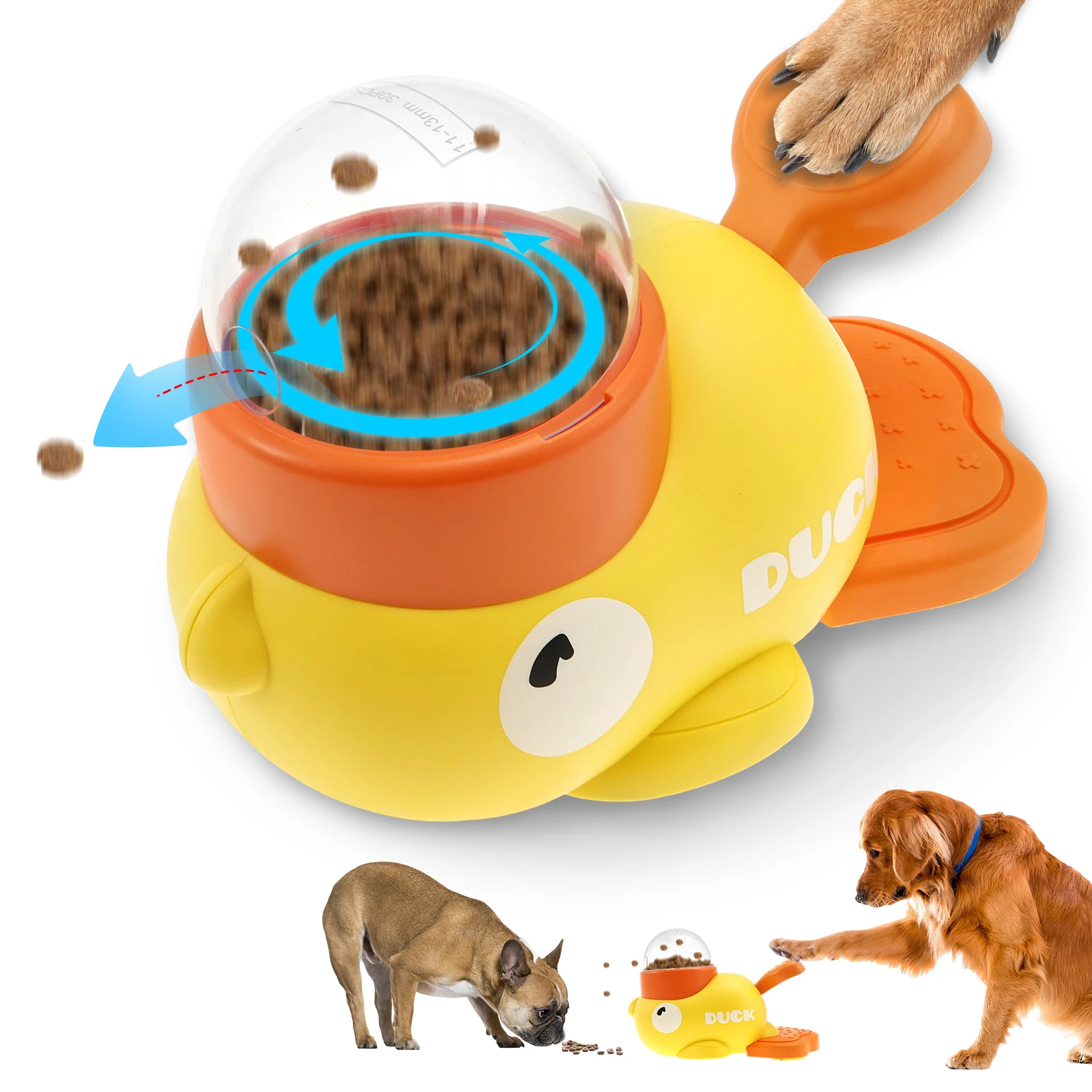 ABS Interactive Dog Slow Feeder Toy for Pet Training