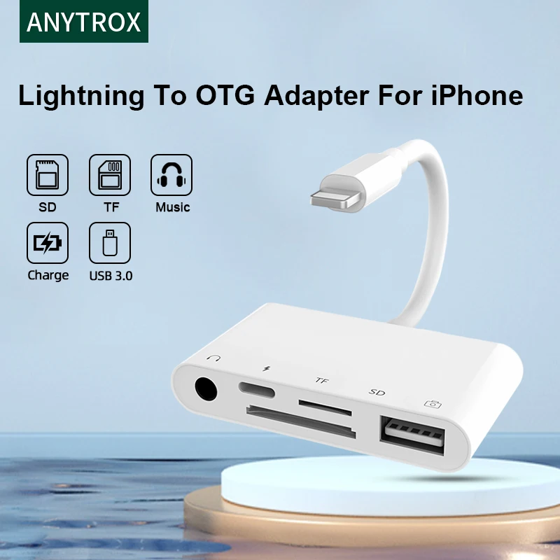 Adaptateur USB C vers Lightning, Adaptateur OTG I - os, pour téléphone  Portable, Tablette et clé USB, Casque, Lecteur de Carte, Connexion Entre  Souris