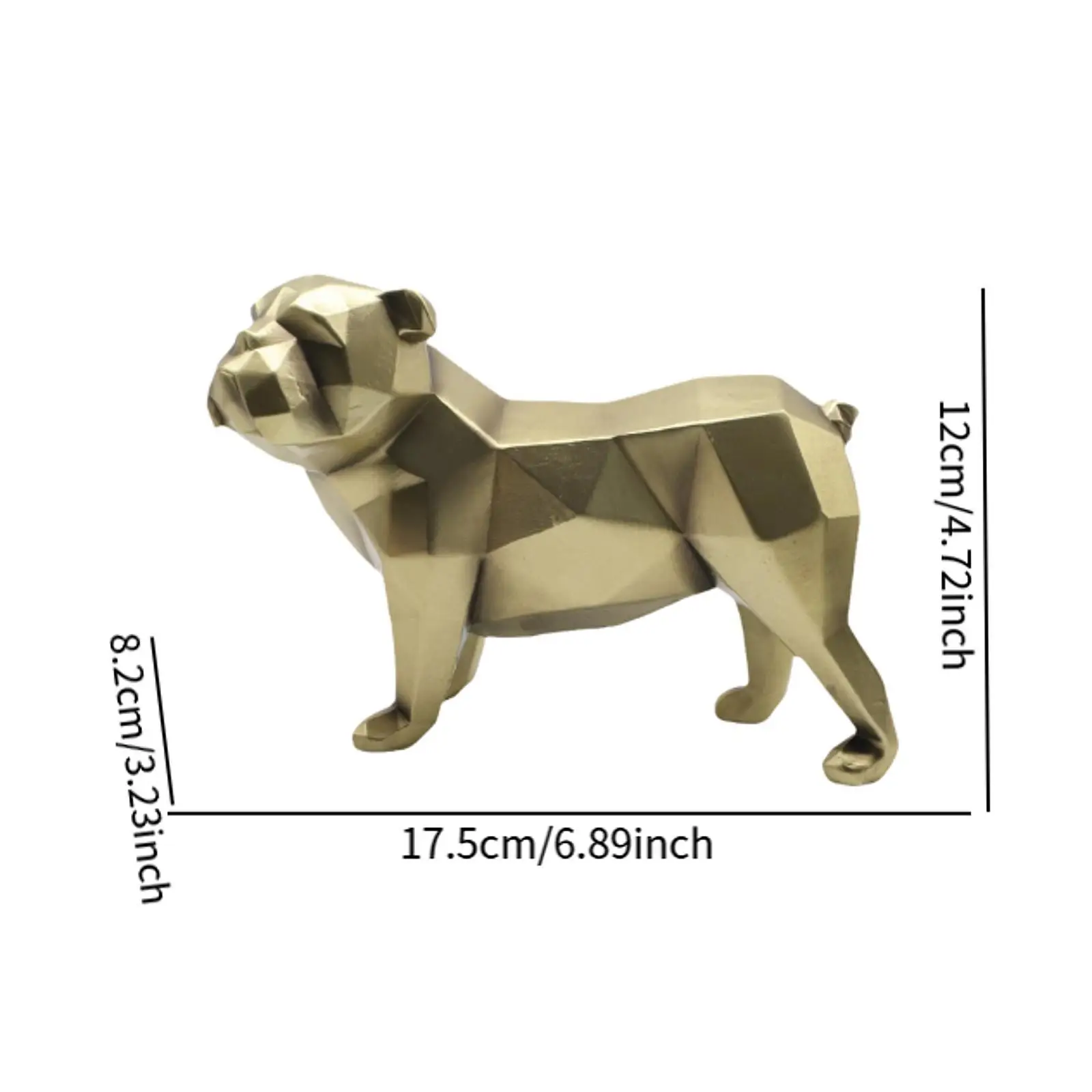 Dog Statue Novelty Animal Sculpture Resin Dog Figurine Animal Figurine for Living Room Party Entryway Tabletop Decoration