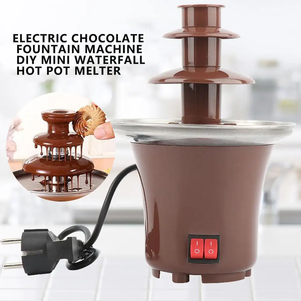 Chocolate Fountain Fondue Mini Waterfall Hotpot Machine Wedding Heating Melts
