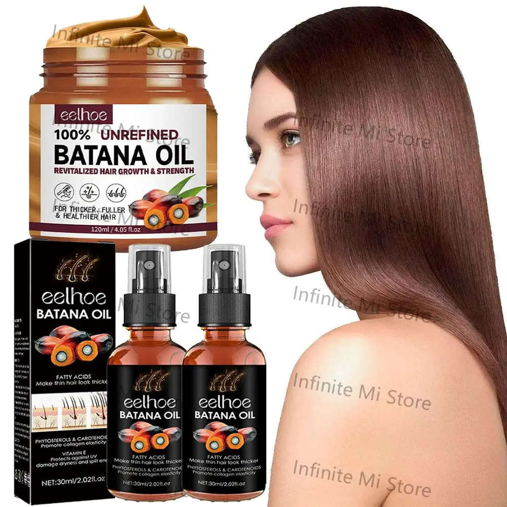 Hair Mask Hair Oil 1/2pcs Batana Hair Oil Mask Essential Oil Supple Dry Hair Keratin Plant Complex Dry Damaged Repair Care Products