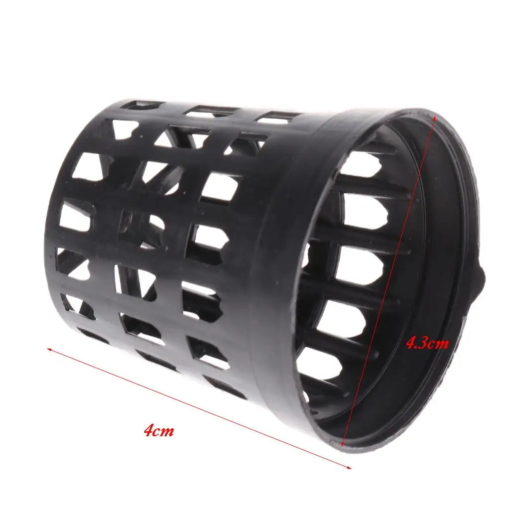 50pcs Round Plant Planting Basket Aquatic Net Slit Pot Hydroponics Planting