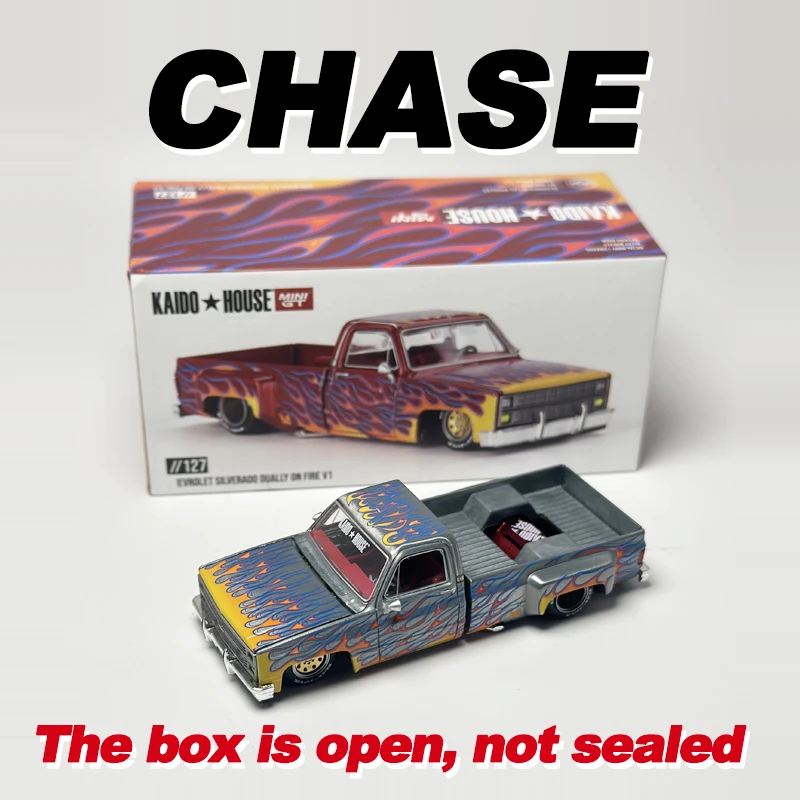 Kaido House Silverado Dually on Fire V1 KHMG Pickup Flame chase