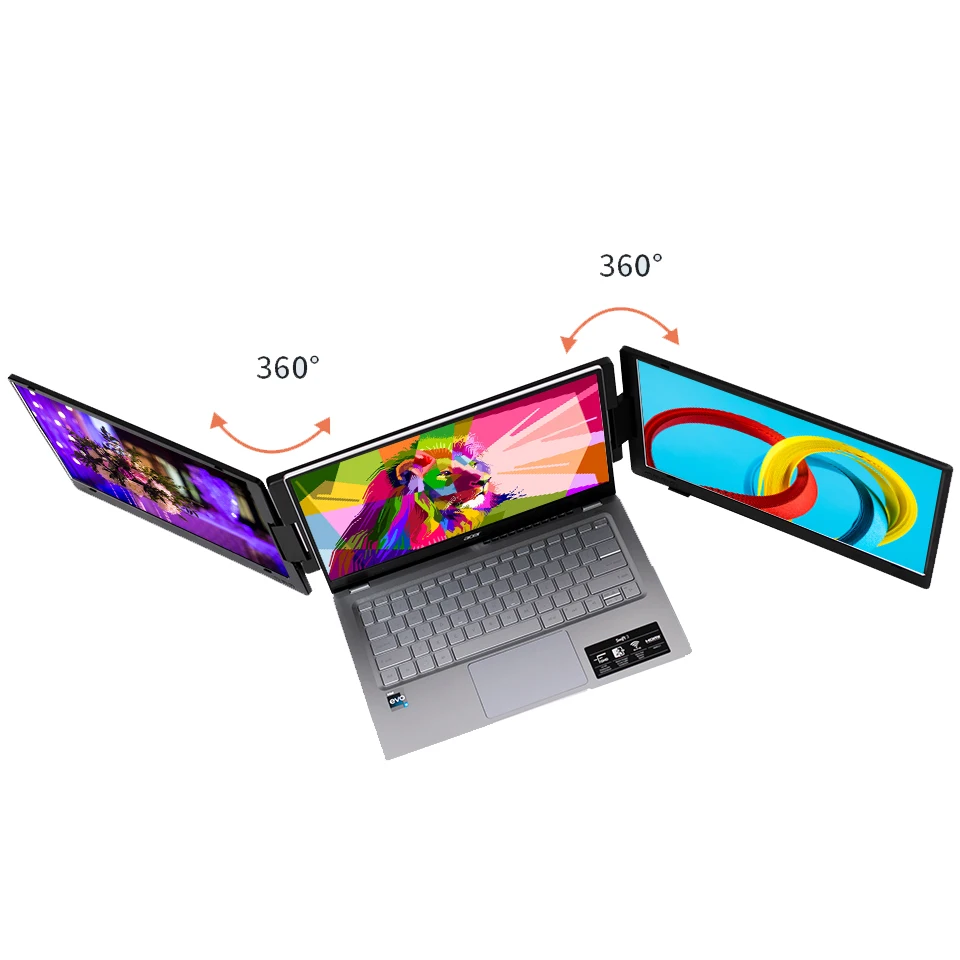 Factory 14 inch Triple Laptop Screen Extender Dual 15 15.6 inch 1080P