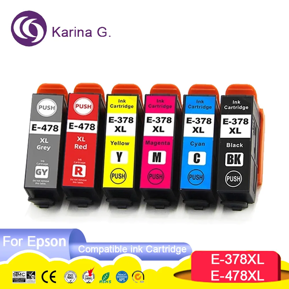 

Картридж для струйных принтеров karina.G для 378 478 T378 378XL T478 478XL T478XL