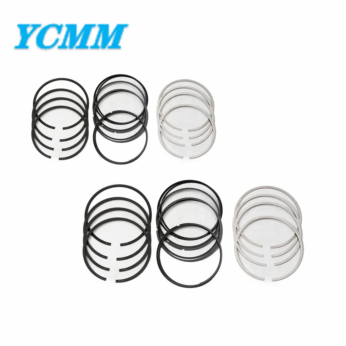 8x Pistons & Ring Kit M273.961/963 5.5L 98.00mm 22mm A2730302117 