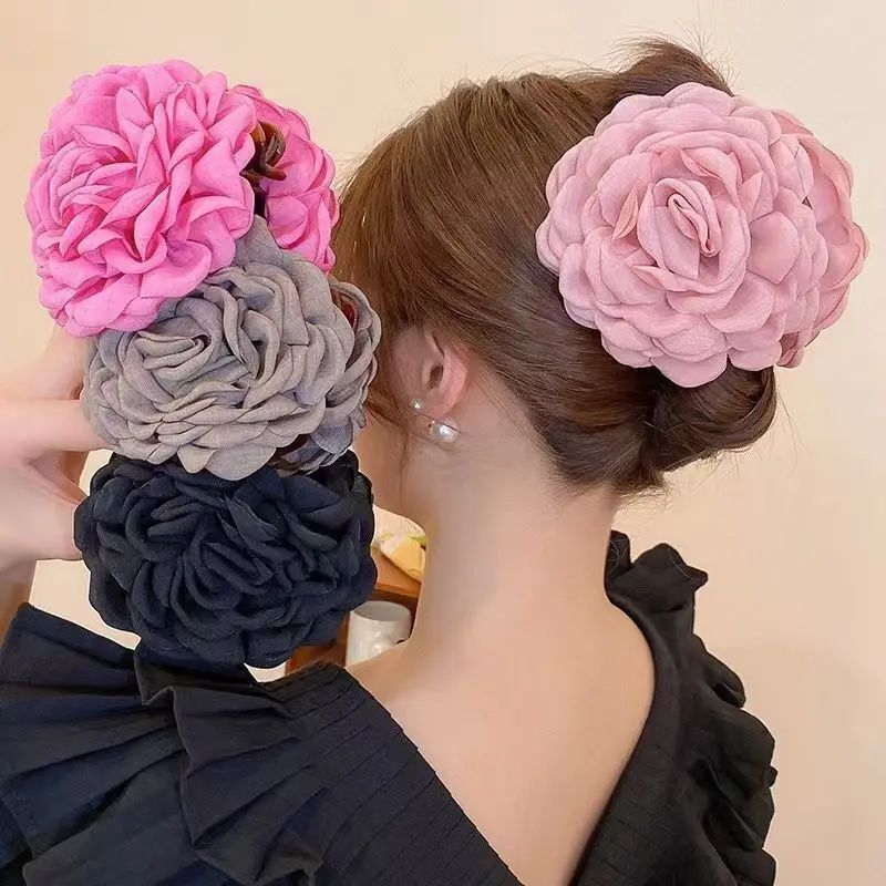 Mode Metall Haar Klaue Mädchen Klammern Mädchen hohen Pferdes chwanz Clip feste Haarnadel Klaue Clip Advanced Sense Haar Zubehör Kopf bedeckung – Detail 12