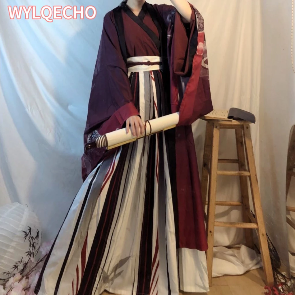 Chinese Hanfu Set Cosplay Outfit For Men And Women Adults Halloween Costumes For Couples Dance Men Women Red Hanfu