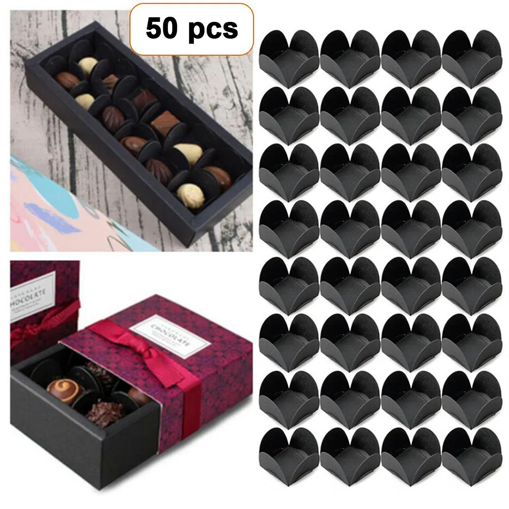 

Practical Wrapper Tray Holder Paper Replacement Spare Parts 200pcs 3.5 X 3.5 X 0.5 Cm Accessories Chocolate Holder