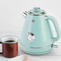 Green 1.8L Retro Thermometer Automatic Electric Kettle Water Boiler Fast Heating 304Stainless Steel 1200w 1