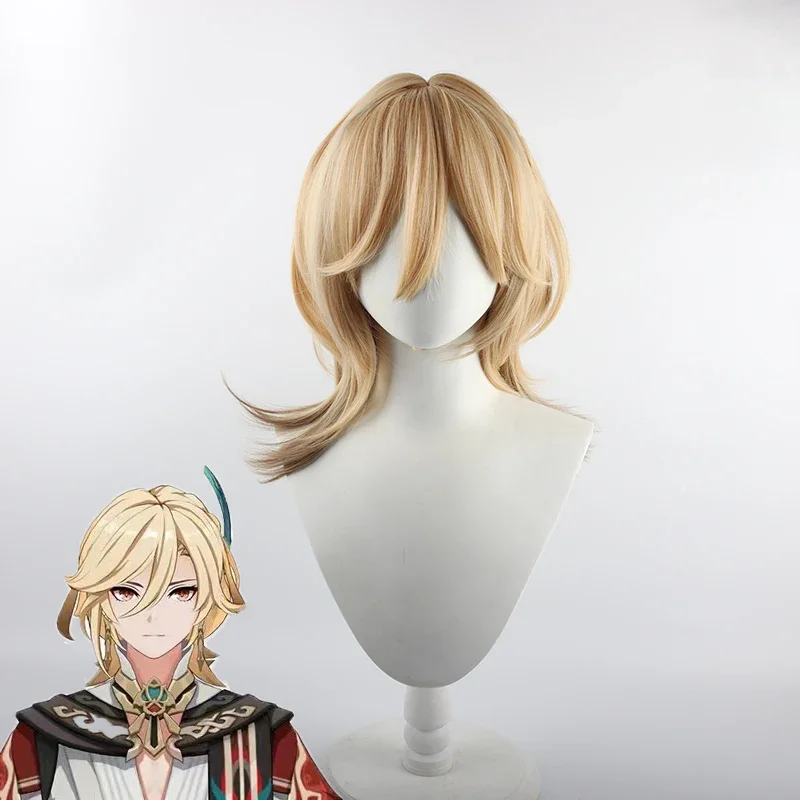 

IN STOCK Kaveh Wig Game Impact Cosplay Wig Homchee Impact Kaveh Men Short Hair High Heat Resistant