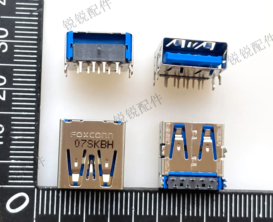 

Free shipping For Foxconn UEA1111-R36AM2-7H USB3.0 female 9P reverse socket blue rubber core