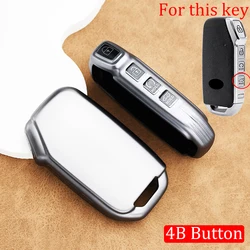 Gun Grey TPU Car Key Protector Cover (4B button key cover)