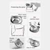 ‌304 Stainless Steel Raised Cat Bowl with 15° Elevated Design Tilted Neck Guard Healthy Feeding Shatterproof for Cats Puppies 5