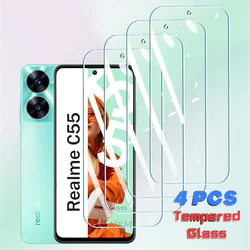 4 - Pack Premium Tempered Glass Screen Protectors - Shatterproof & High Clarity for Realme C25 ( C25S ) (4Pcs Glass)