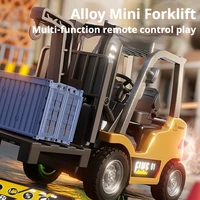 حار 1/64 RC سيارة صغيرة الهندسة سيارة مزدوجة التحكم عن بعد سبيكة التحكم عن بعد الهندسة سيارات الصبي سطح المكتب هدايا العيد اللعب 2