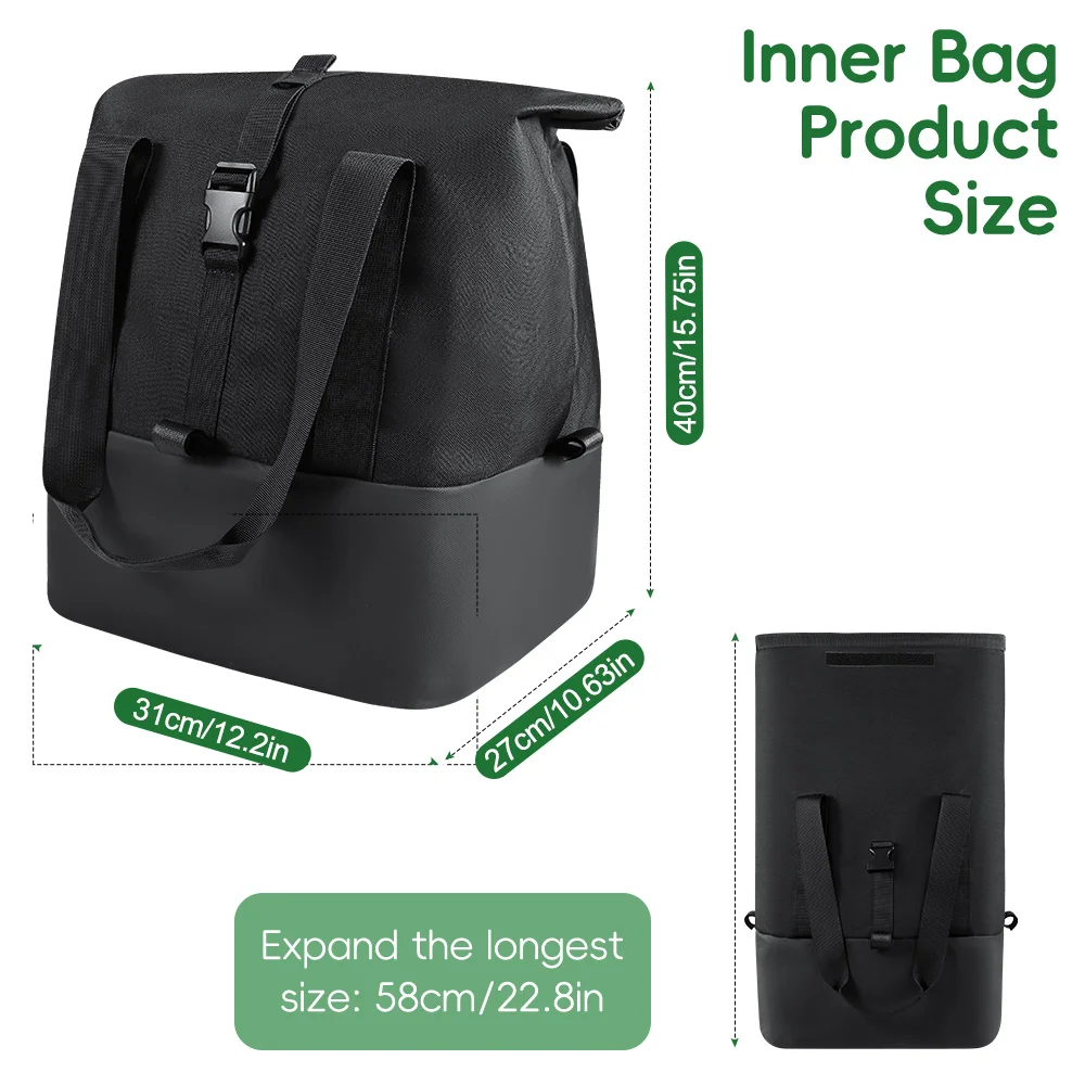Rear Bike Basket Bicycle Cargo Rack Bag With Handle Large Capacity Fron E-Bike Basket Bike Baskets for Outdoor Travel Shopping