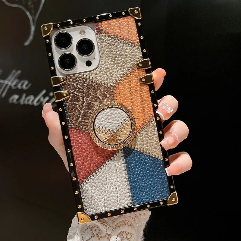 

For Samsung Galaxy s20 s21plus s22 Ultra s21fe a53 a73 a33 a32 a23 a13 a52 a72 A12 5G Note20 Case Phone Luxury Ring Cover Girls