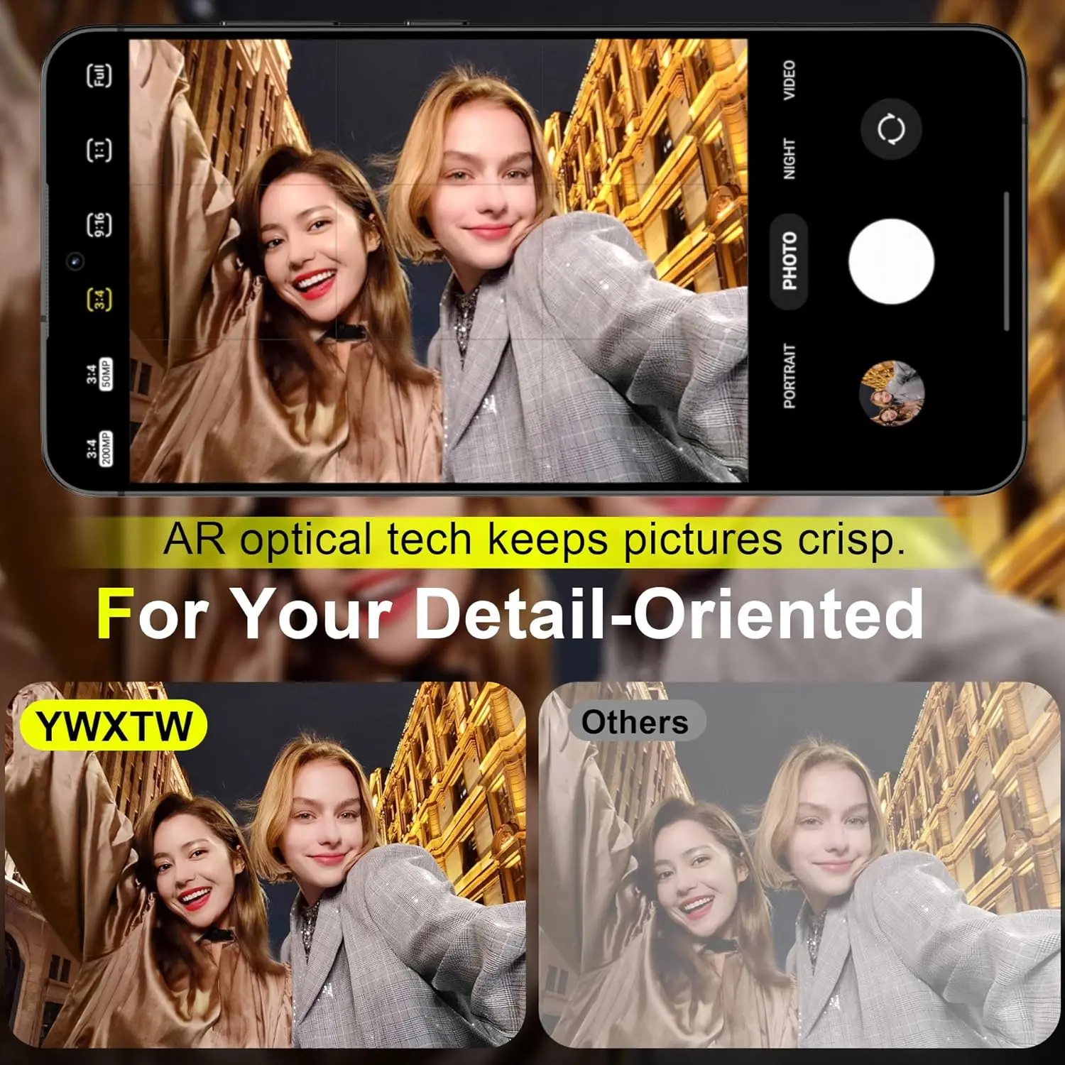 Ultra Clarity Tempered Glass Camera Lens Protector - Premium Accessory