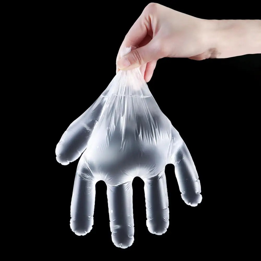 Gloves Latex-free Disposable Plastic Gloves for Cooking Painting 200 Pcs Safe Home Work Use for Food Handling Painting